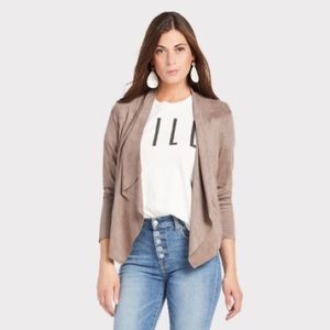 Kut from the Kloth Drape Front Suede Jacket